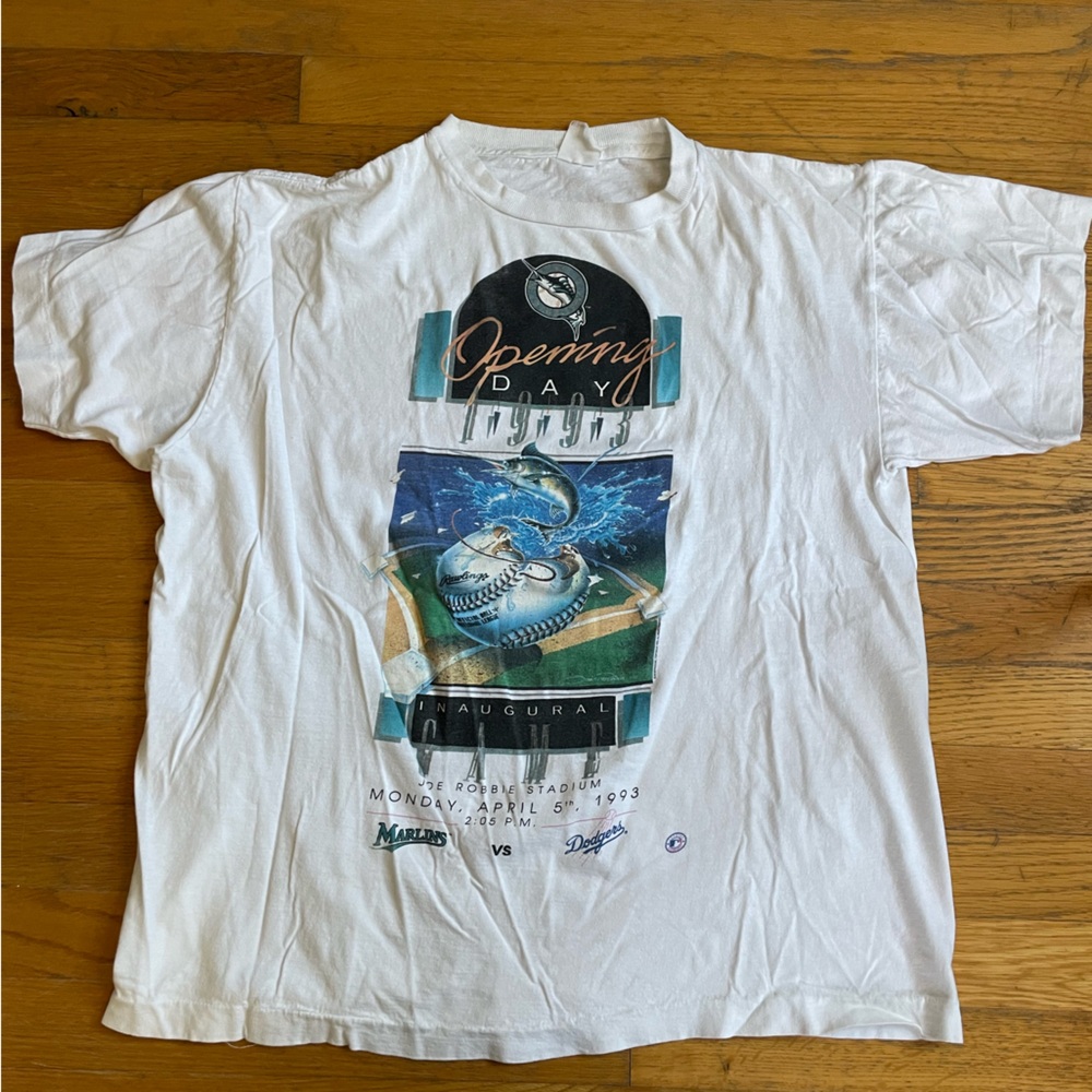 White Marlins Opening Day Men's Shirt